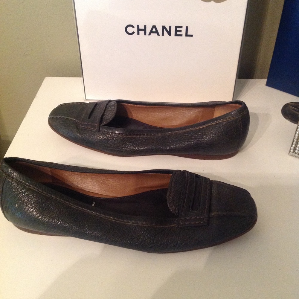 PRADA Dark Green slip on women shoe size 6 flats